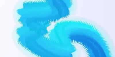 blue gradient wavy fluid brush abstract background, blending like feathers vector
