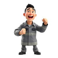 3d icon a man or boy with gestures png
