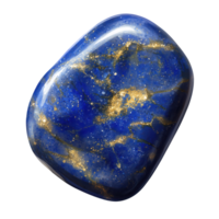 Lapis lazuli gemstone isolated on transparent background. png