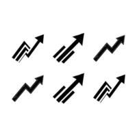 Stunning upward arrow design crafted with , perfect for your graphics needs vector