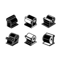 Unique designs for roll dispensers, perfect for your graphic needs vector