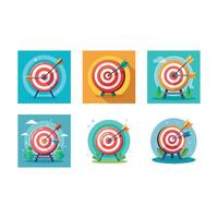 Stylish target with arrow design, perfect for creative projects vector