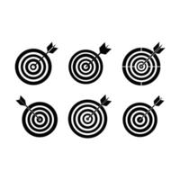 Stunning bullseye and line art designs for your creative projects vector