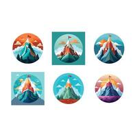 design of a mountain peak perfect for digital art and graphic projects vector