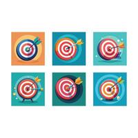 Engaging art of a dart hitting a target for your designs vector