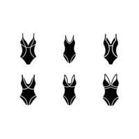 Explore unique swimsuit designs with in and line art styles vector