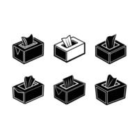 Elevate your decor with tissue box designs in and line art styles vector