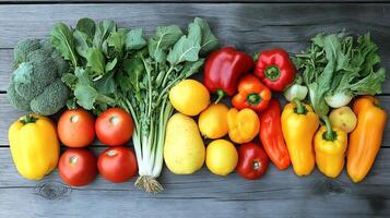 A bunch of vegetables on a table photo