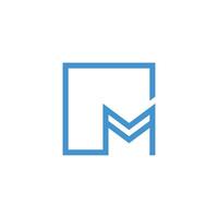 Letter M logo design element idea with creative vector