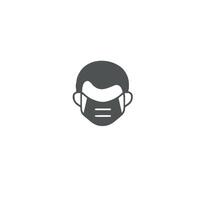 face mask icon , covid vector
