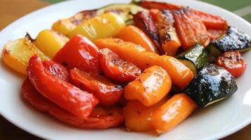 A plate of vegetables photo
