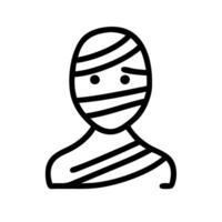 Mummy Outline Icon vector
