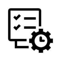 Task management icon for productivity and organization vector