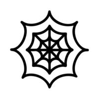 Spider Web Outline Icon vector