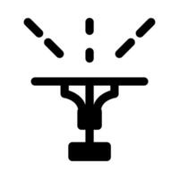 Icon representing a garden sprinkler for irrigation. vector