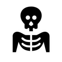 Skeleton Glyph Icon vector