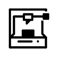 3D printer icon for tech and innovation vector