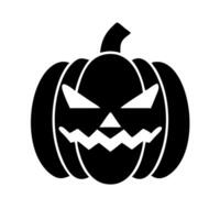 Black Jack-o'-Lantern Icon vector