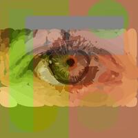 Abstract impression of the human eye vector