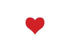 red heart icon vector