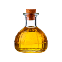 a bottle of oil with a brown cork on it png