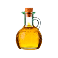 a bottle of oil with a brown cork on it. with handle png