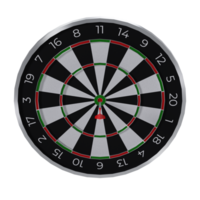 Dart on Target - Medium High View at 90 Degrees png
