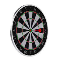 Dart on Target - Medium View at 45 Degrees png
