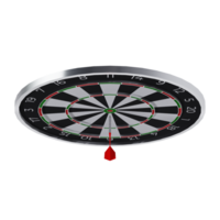 Dart on Target - Upper High View at 90 Degrees png