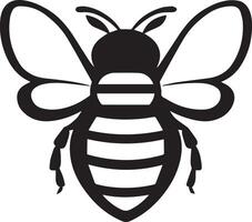 Selection of hand-drawn bees in different styles, A Bee Silhouette Icon Set vector