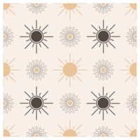 Seamless Suns And Stars Repeating Surface Pattern png