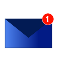 New message or inbox notification icon. png