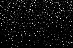 White snow background on black background. Snowfall texture. Grainy white pattern with snowstorm effect. vector