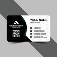 One side Creative And Modern Clean Business Card Design Template, Online Business Card Design vector