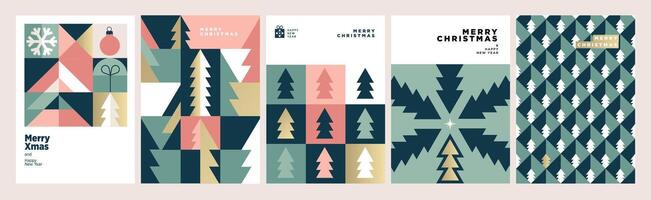 Merry Christmas and Happy New Year. Eye catching design illustrations for greeting card, party invitation card, website banner, social media banner, marketing material. vector