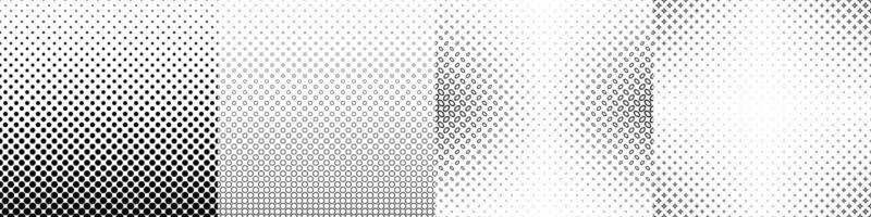 Black and white pattern collection vector