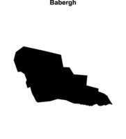 Babergh blank outline map vector