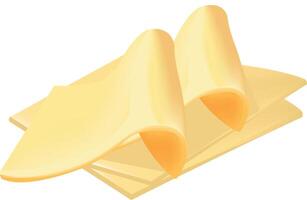 A stack of yellow paper on a white background vector