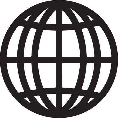 Globe Icon Silhouette Design Collection