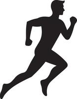 Runner Icon Silhouette Graphics Collection vector