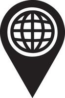 High-Quality Location Pin Icon Design vector