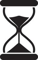 Professional Sand Hourglass Silhouette for Print and Web vector