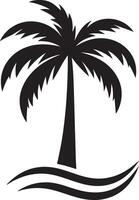 Minimalist Palm Tree Silhouette for Modern Designs vector