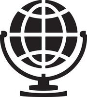 Creative Globe Icon Silhouette Graphics for Designers vector