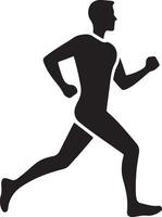 Comprehensive Runner Silhouette Icon Design Options Available vector
