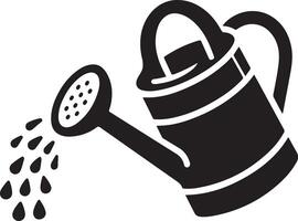 High-Quality Watering Can Silhouette Art for Designers vector