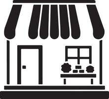Detailed Silhouette Shop Icons for Graphic Design Purposes vector