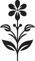 High Quality Simple Flower Silhouette Files vector