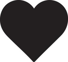 a black heart shape on a white background vector