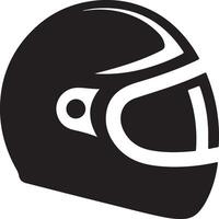 Helmet Silhouette Symbol for Creative Projects vector